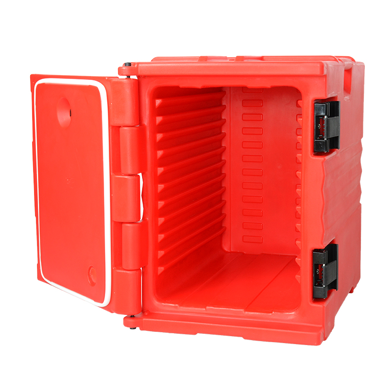 Hot And Cold Food Transport Containers Insulated Food Trolley / Food